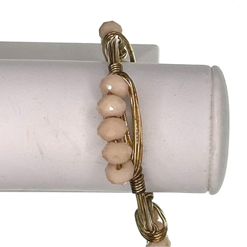 Bourbon & Boweties Cream Beaded Bracelet